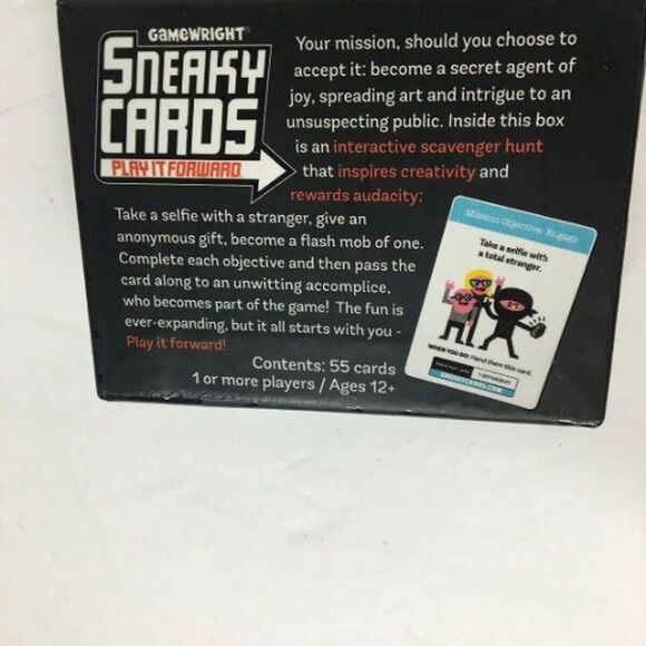 Sneaky Cards Card Game Play it Forward by Gamewright NEW SEALED - Picture 2 of 3